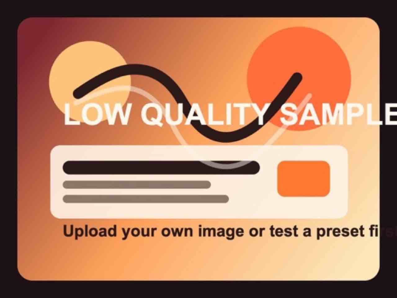Processed sample scene after the low quality workflow adds blur and compression artifacts.